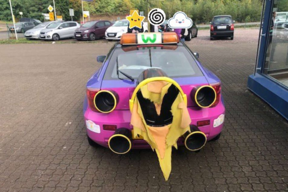 Besonders der Raketenauspuff war ein Blickfang...