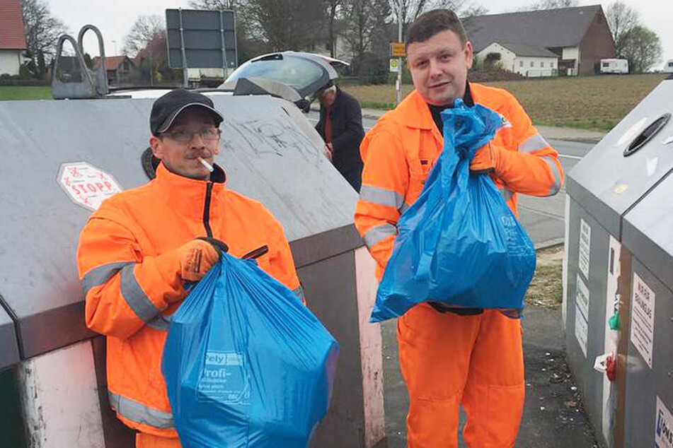 Jede Menge illegaler Müll liegt an den Containern.