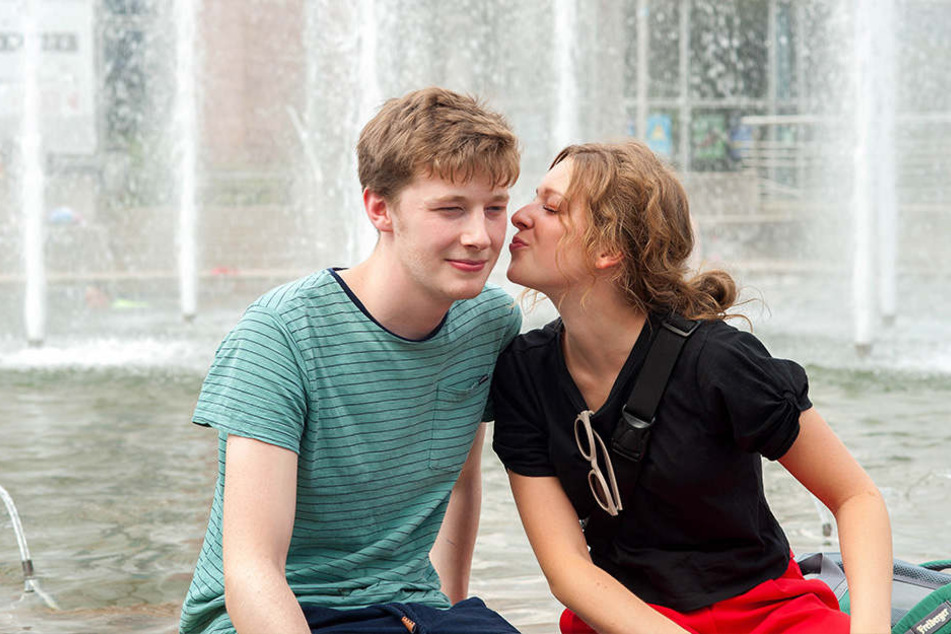 Sophie Schäfer (18) und Dominik Preis (19) finden es in Adelsberg am schönsten.