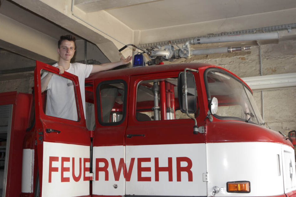 Mit diesem Wasserwerfer der Feuerwehr ging der Staat 1989 gegen Plauener Bürger vor.