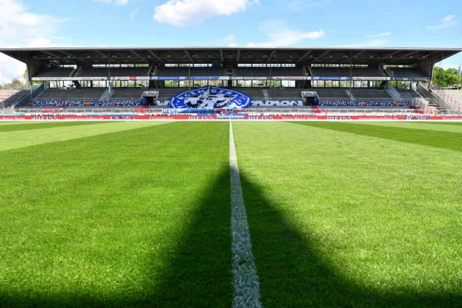 Das Wildparkstadion im Mai 2017 vor den Umbauarbeiten.