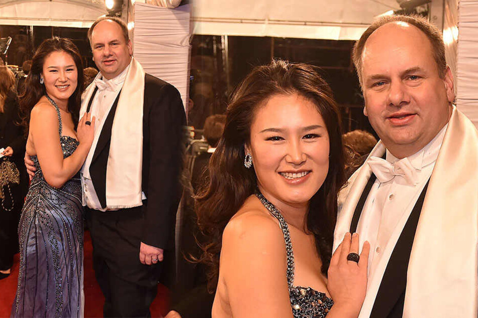 Dresdens OB Dirk Hilbert (46, rechts) mit seiner Frau Su Yeon.
