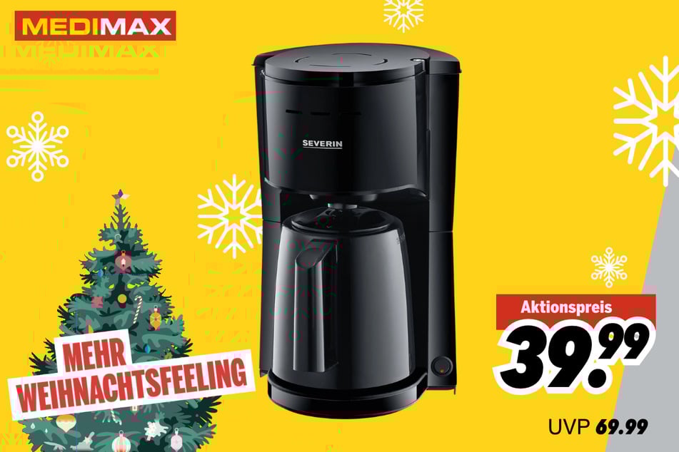Severin-Kaffeemaschine für 39,99 statt 69,99 Euro.
