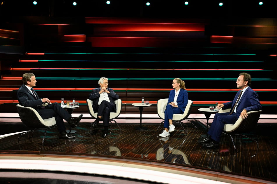 Am Donnerstagabend diskutierte Markus Lanz (55, v.l.n.r.) mit Ex-Bundesinnenminister Gerhart Baum (91, FDP), Juristin Frauke Brosius-Gersdorf (53) und Journalist Heribert Prantl (70).