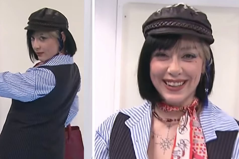 Debbie (29) präsentierte bei "Shopping Queen" aus Potsdam den ersten Look der Woche.
