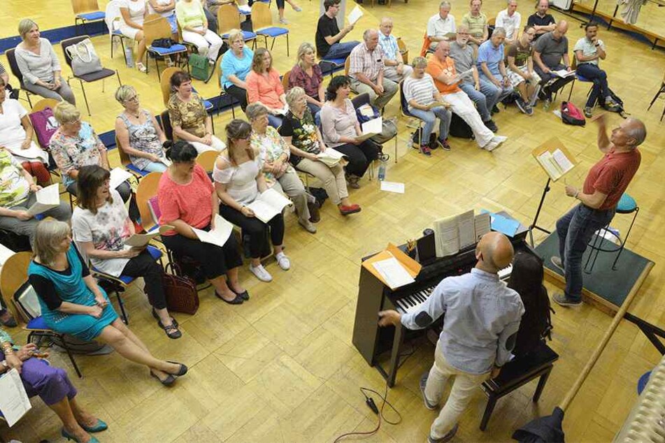 Die Singakademie probt jede Woche für ihr neues Programm.