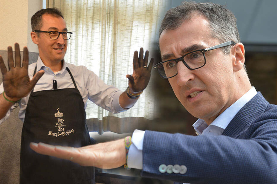 Besuch im Erzgebirge: Hier macht sich Cem Özdemir die Hände schmutzig