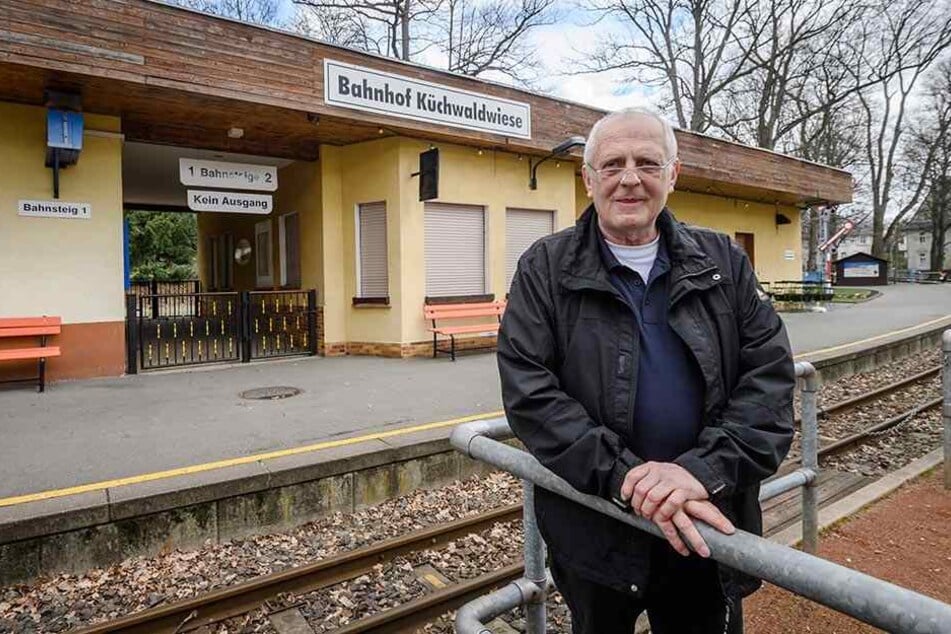 Parkbahn-Chef Matthias Dietel (63) hofft, dass der Bahnhof ab Herbst gebaut werden kann.