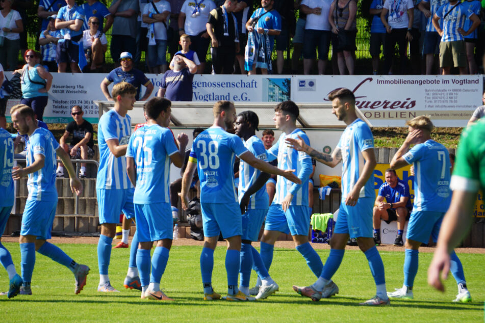 Große Freude bei den Himmelblauen: Während sie in der Regionalliga noch sieglosen sind, steht der CFC in der 3. Runde des Landespokals.