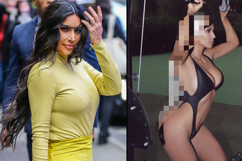 Kim Kardashian macht Sport im Badeanzug - doch was ist mit ihren Haaren los?