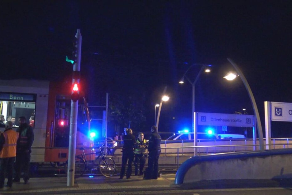Der Unfallort an der Haltestelle "Ollenhauerstraße".