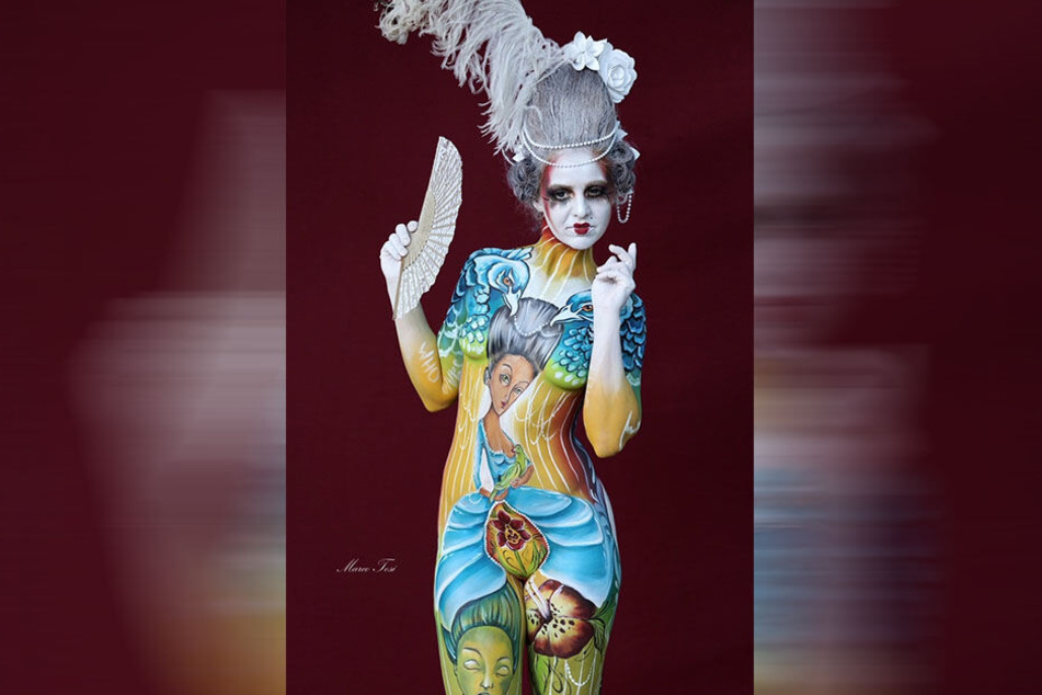 Silke Kirchhoff schminkte einst nur Kinder, jetzt ist sie in die Weltspitze der Bodypainter aufgestiegen und für ihre ausgefallenen Motive bekannt.