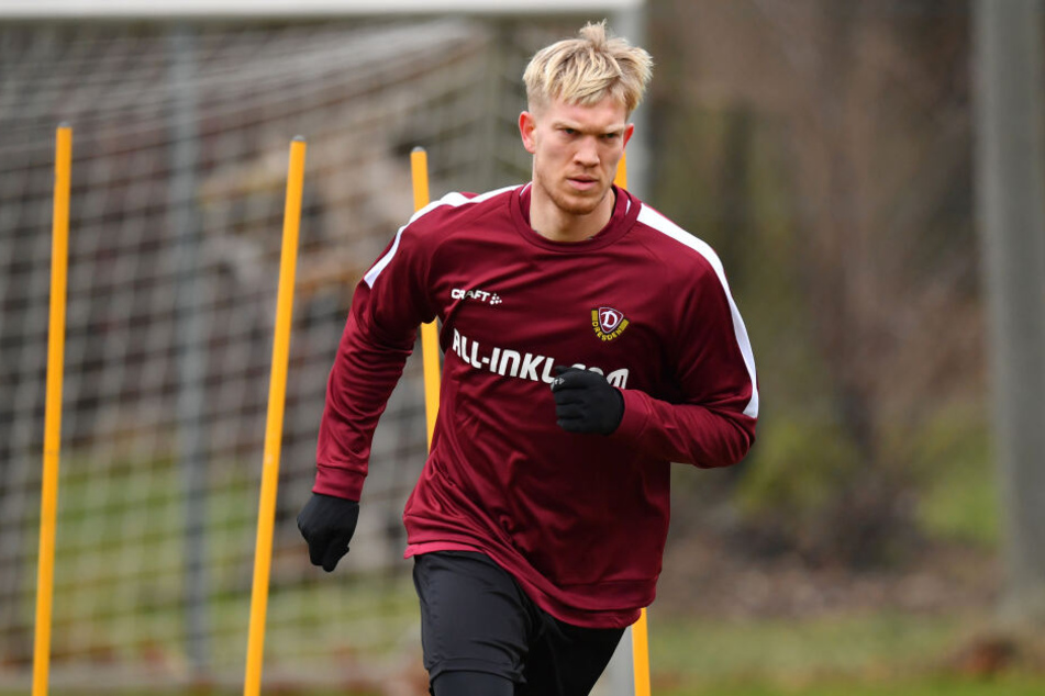 Simon Makienok trainierte am Donnerstag das erste Mal mit der Mannschaft.