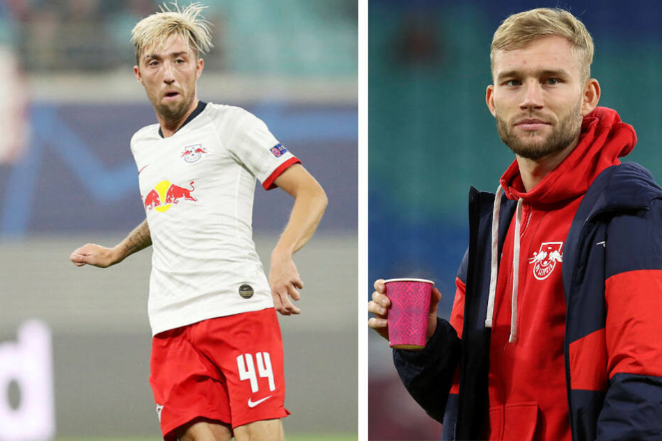 Kevin Kampl (l.) und Konrad Laimer befinden sich derzeit in vielversprechenden Gesprächen zwecks einer Vertragsverlängerung.