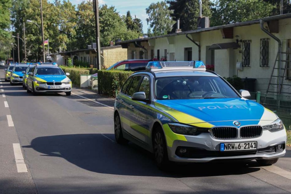 Die Polizei sicherte den Einsatz mit verstärkter Präsenz ab.