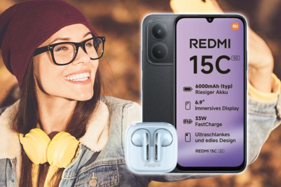 Xiaomi Redmi 15C mit Buds 6 Active für unter 10 Euro im Top-Angebot