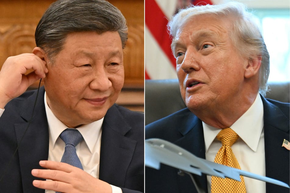 Donald Trump (r.) said on Truth Social that he is looking "much forward to spending time" with Xi Jinping.
