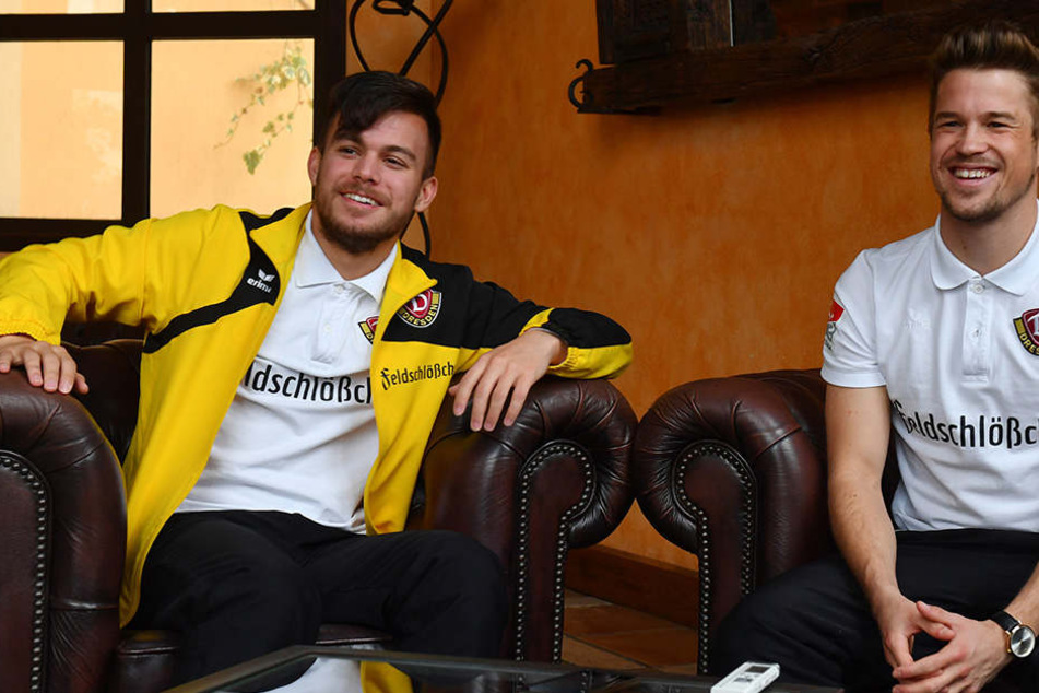 Zwei Österreicher in Dresden: Sascha Horvath (l.) und Patrick Möschl gehen in ihre zweite Saison bei Dynamo. Zielstellung: Möglichst oft zusammen auf dem Platz stehen.