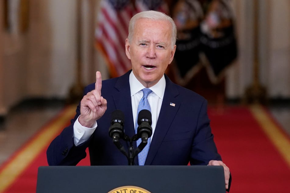 Joe Biden (78) sprach im State Dining Room des Weißen Hauses über Afghanistan.