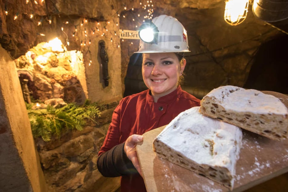 100 Meter unter Tage hat der Stollen von Anna Endter geruht, nun kann er gegessen werden.