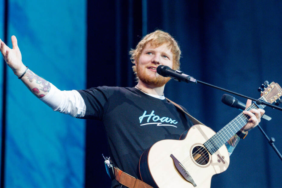 Ed Sheeran bei einem Konzert.