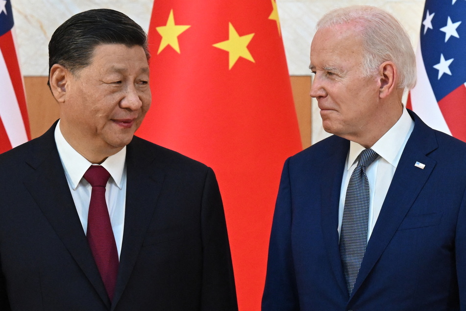 President Joe Biden (r.) and China's President Xi Jinping last met on the sidelines of the G20 Summit in Bali on November 14, 2022.