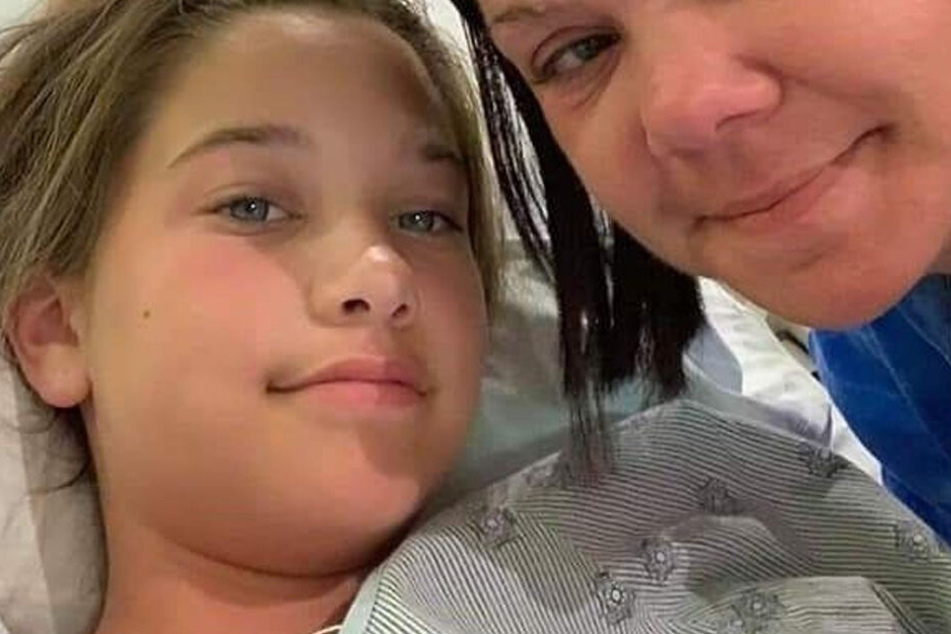 Kylei und ihre Mutter Michelle im Krankenhaus.