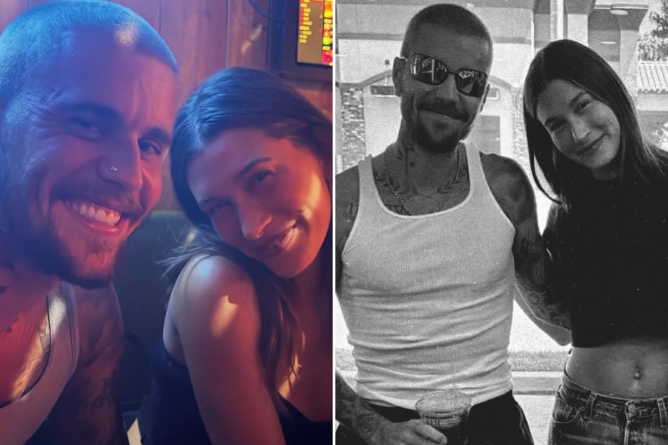 Justin Bieber (l.) shed light on his marriage to his wife, Hailey, on his surprise new album, Swag II.