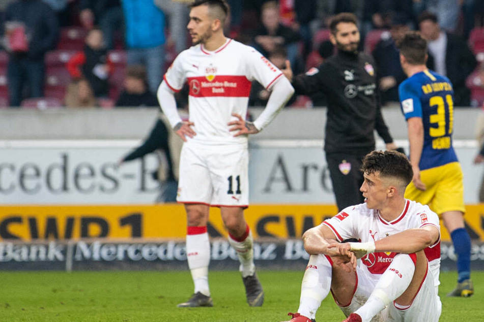 Anastasios Donis (l.) und Marc Oliver Kempf (r.) nach der Pleite gegen Leipzig.