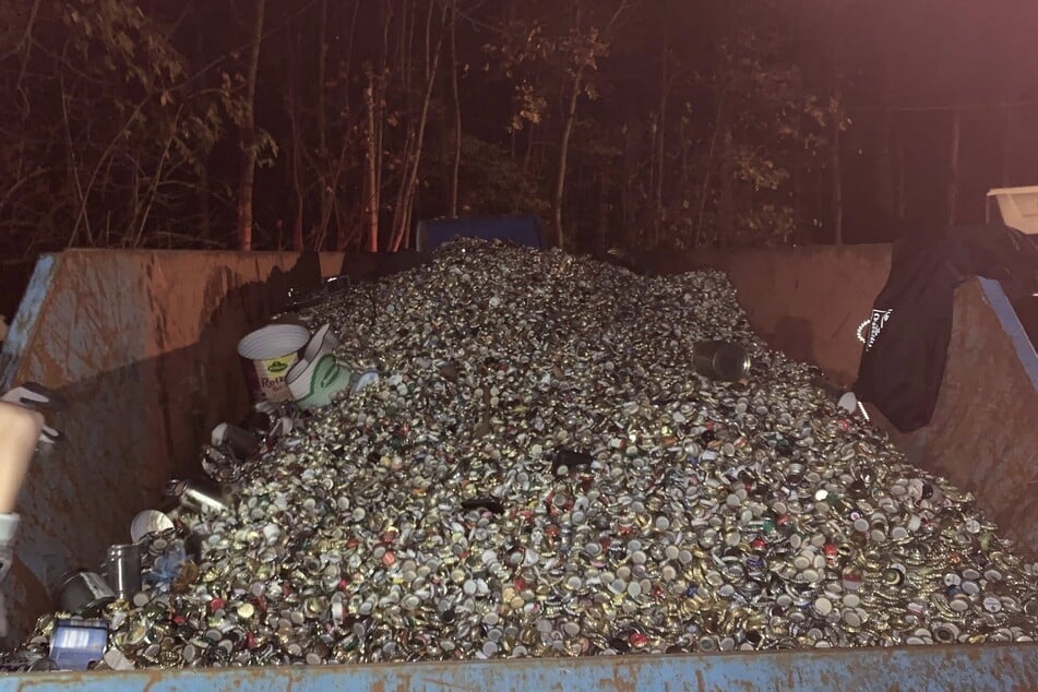Der Container war am Ende bis oben hin gefüllt.