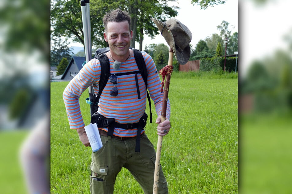 MDR-Reporter Alex Huth (49) begibt sich in der neusten Folge "Unterwegs in Sachsen" auf große Wanderung über den Jakobsweg.