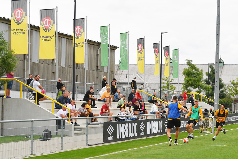 Am Dienstag durften erstmals in dieser Saison Fans beim Training zuschauen.