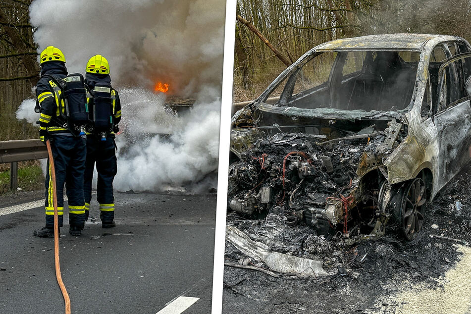 Feuerwehr will brennendes Auto retten: Was dann passiert, macht Retter sprachlos