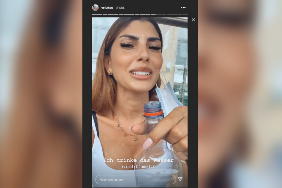 Yeliz Koc (26) berichtet auf Instagram von der Flasche ohne Deckel.