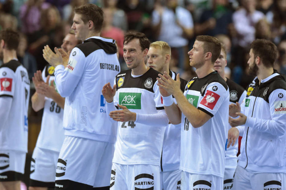 Die Spieler der deutschen Handball-Nationalmannschaft freuen sich schon auf ihre Heimspiele bei der WM 2019.