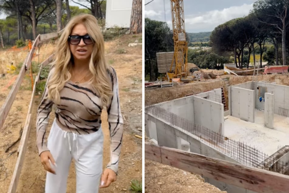 Auf Instagram gewährt die "Jetset"-Lady immer wieder Einblicke in den Fortschritt auf der Großbaustelle in Saint-Tropez.