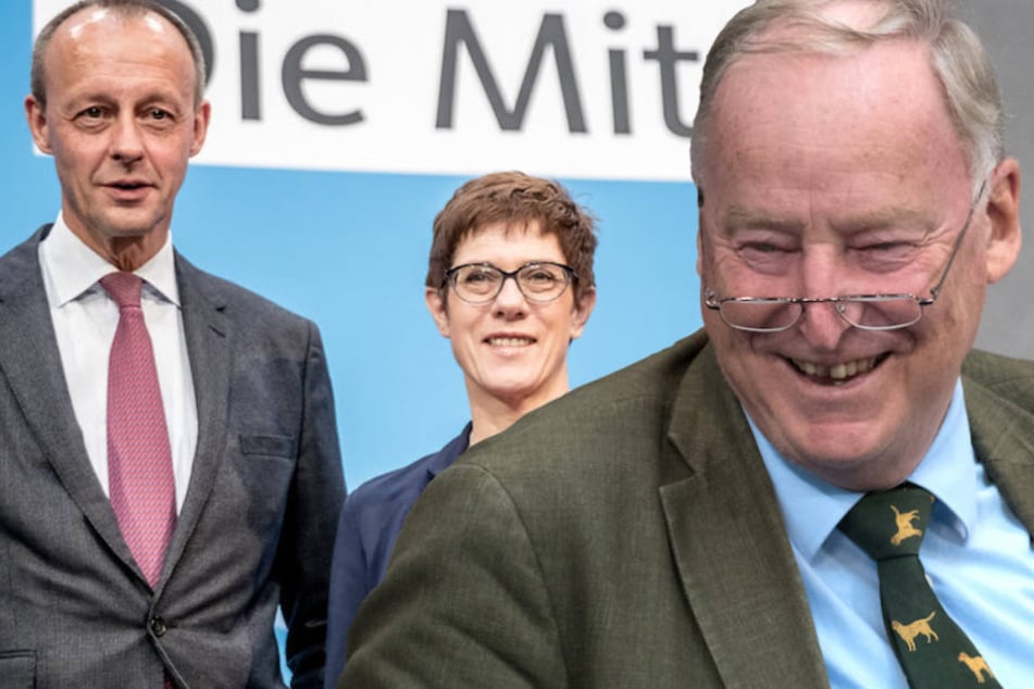 Alexander Gauland (77) glaubt nicht, dass die CDU seiner AfD künftig Wähler streitig machen kann - egal ob unter Merz oder Kramp-Karrenbauer. (Bildmontage)