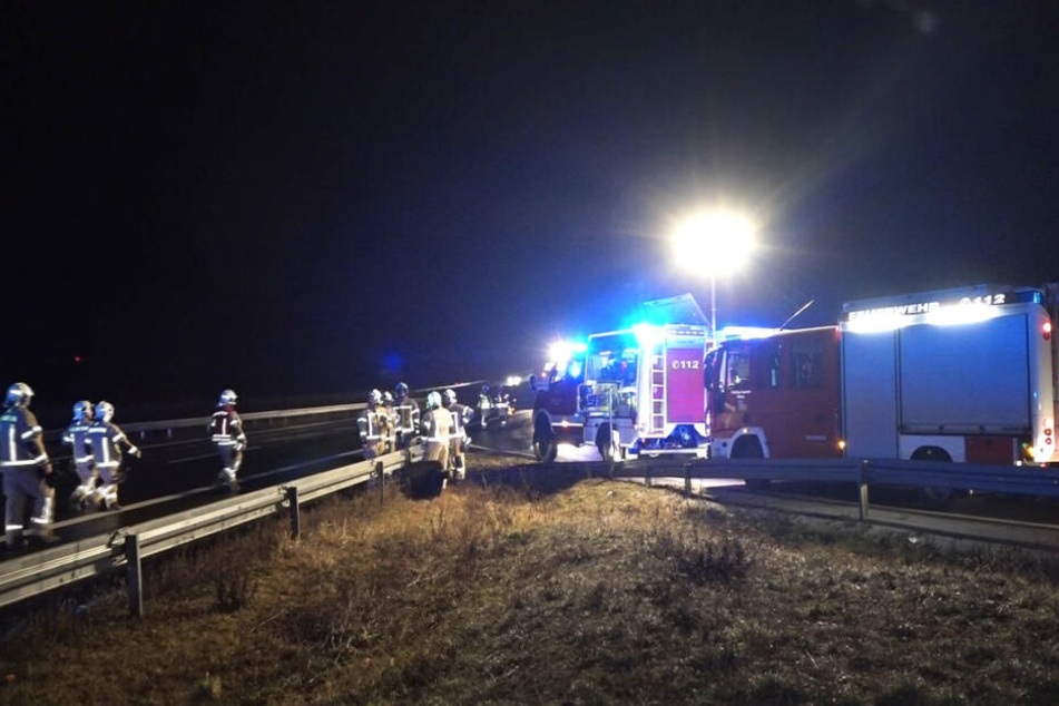 Rettungskräfte im Einsatz.