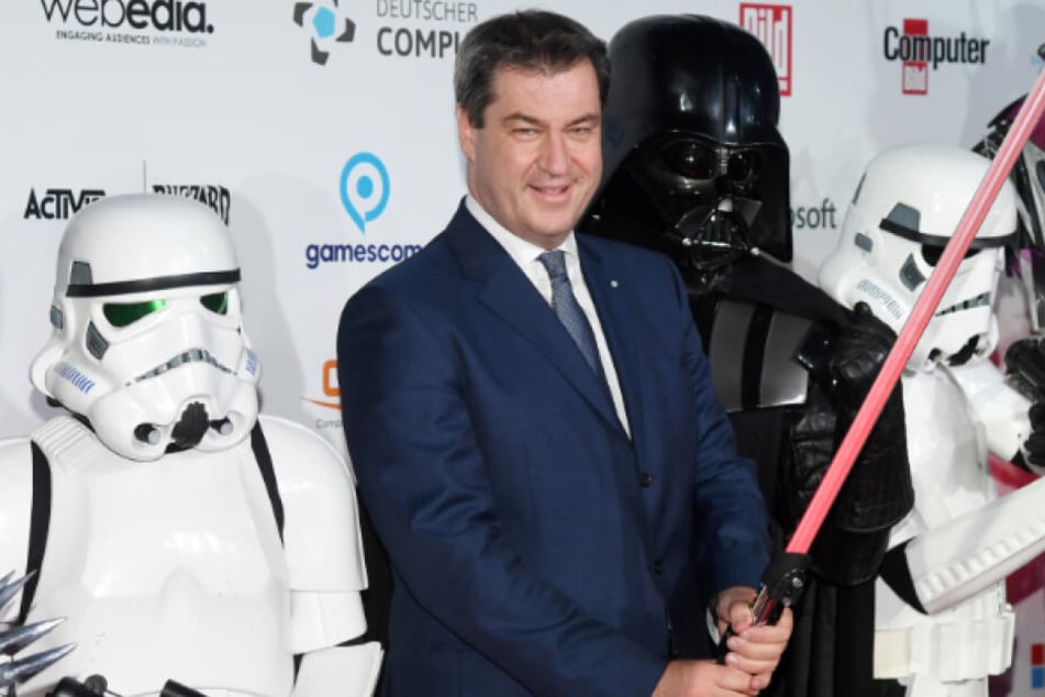 Markus Söder (52, CSU) ist dem der Star-Wars-Saga aufgewachsen.