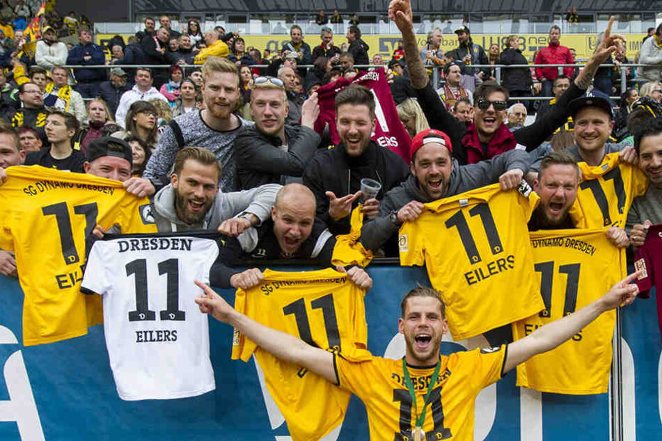 Das waren tolle Zeiten für Justin Eilers. In Dresden wurde der Stürmer gefeiert wie ein Fußball-Gott.