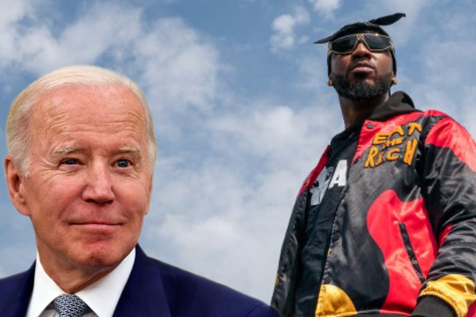 President Biden (l.) praised Amazon Labor Union President Christian Smalls (r.) in a tweet on Wednesday.