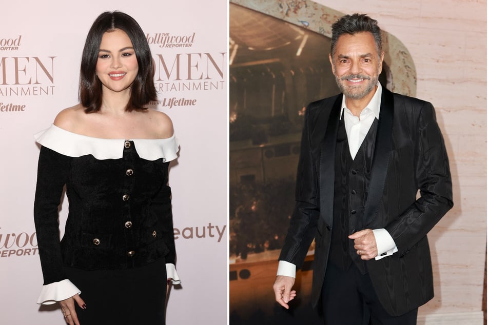 Selena Gomez (l.) has defended herself after receiving some harsh criticism from Eugenio Derbez over her role in the buzzy musical movie Emilia Pérez.