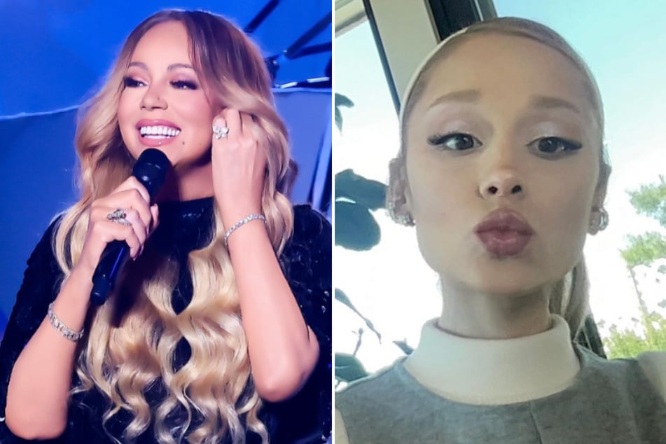 Ariana Grande (r.) recently gushed over her love for Mariah Carey during a lie-detector test, and the legendary singer responded in the sweetest way!