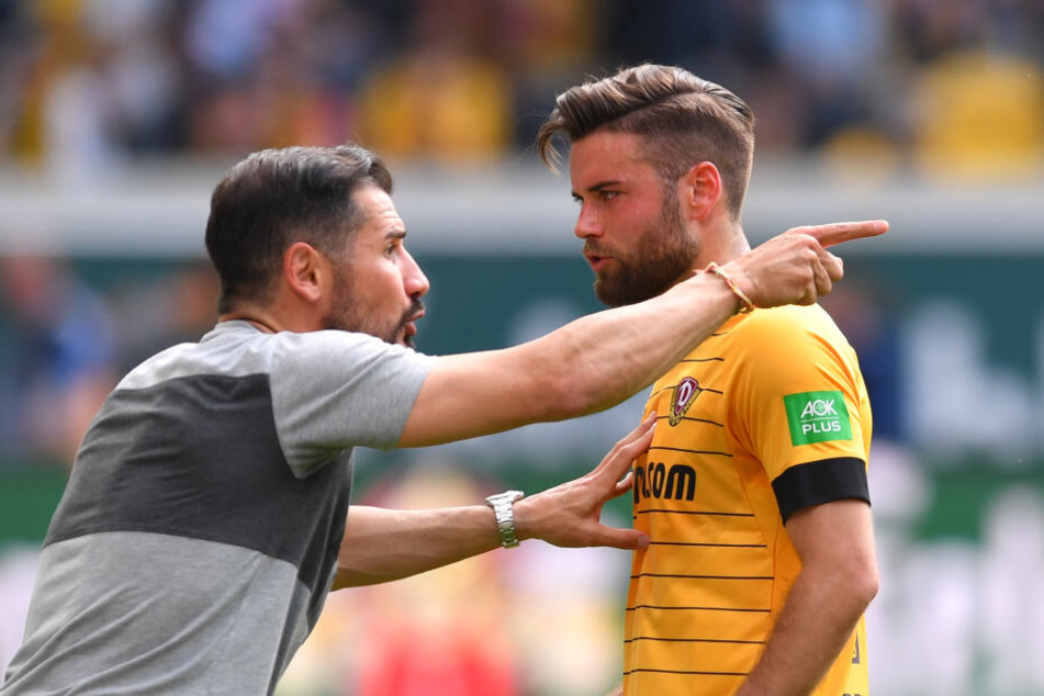 Cristian Fiel (links) mit seinem Spieler Niklas Kreuzer.