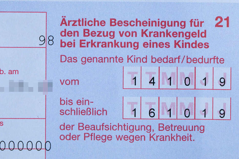 Der Krankenschein vom Arzt zeigt: Es ging lediglich um drei Tage, ab Donnerstag hätte Claudia Schmidt ihren Dienst antreten können.