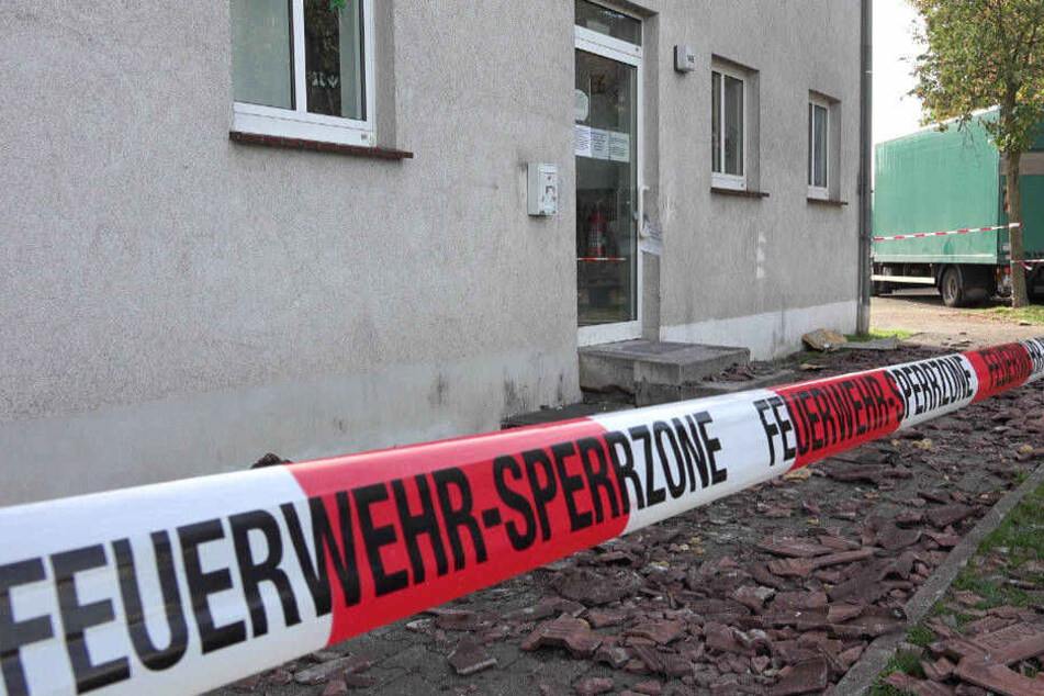 Das Gebäude wurde durch die Polizei vollständig versiegelt.