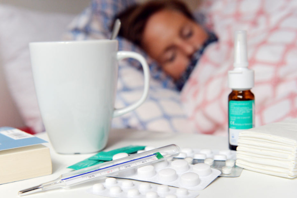 Die meisten Menschen steckten sich mit Influenza-B-Erregern an. (Symbolbild)