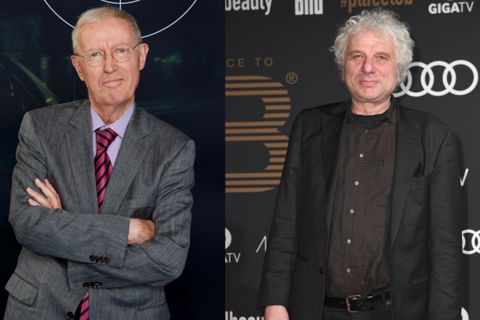 Udo Wachtveitl (r) zieht den Hut vor dem kürzlich verstorbenem "Tatort"-Erfinder Gunther Witte (l).