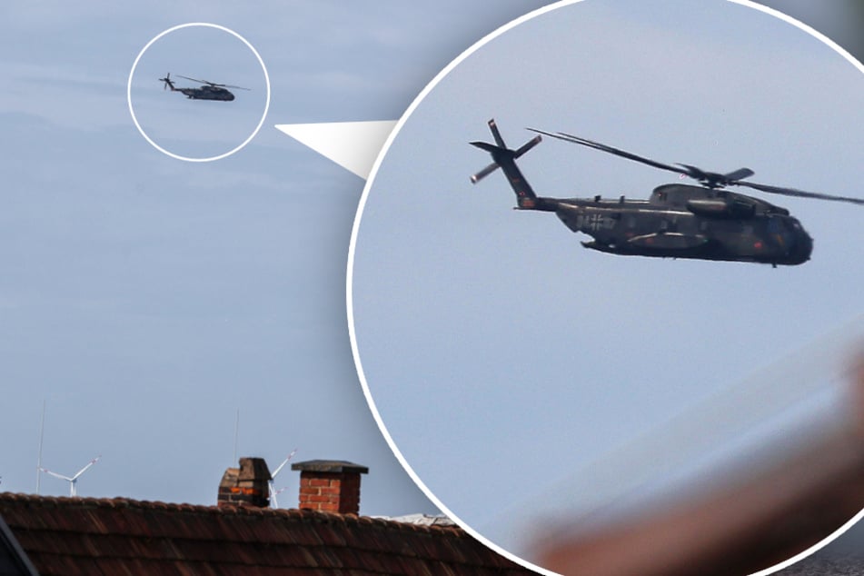 Militärhubschrauber über sächsischem Wohngebiet unterwegs: Was war hier los?