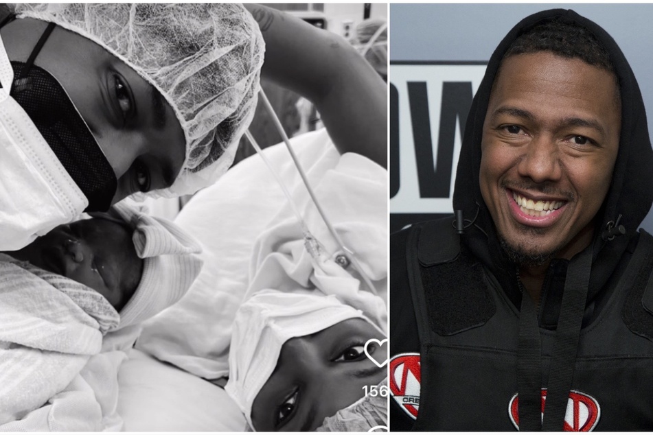 Nine and counting. Nick Cannon (r) is proud papa again after welcoming his ninth, yet clearly not his last, child with model LaNisha Cole.